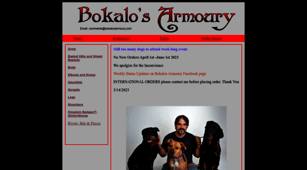 bokalosarmoury.com