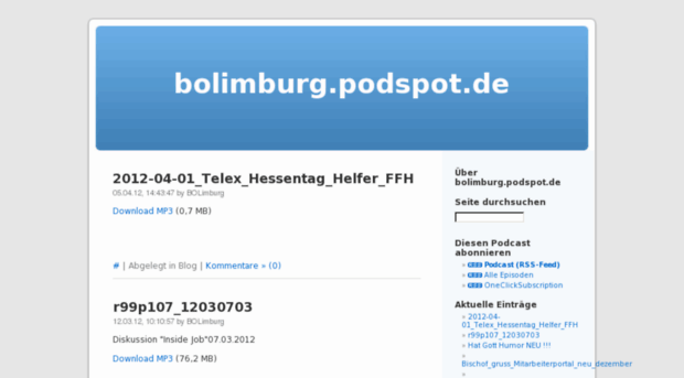 bolimburg.podspot.de