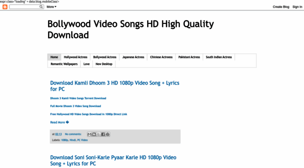 bollywoodvideosongshdhighquality.blogspot.com