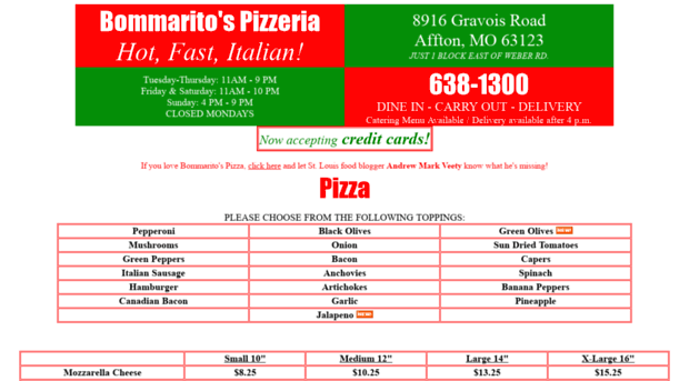 bommaritospizza.com