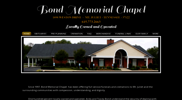 bondmemorial.com