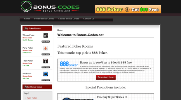 bonus-codes.net