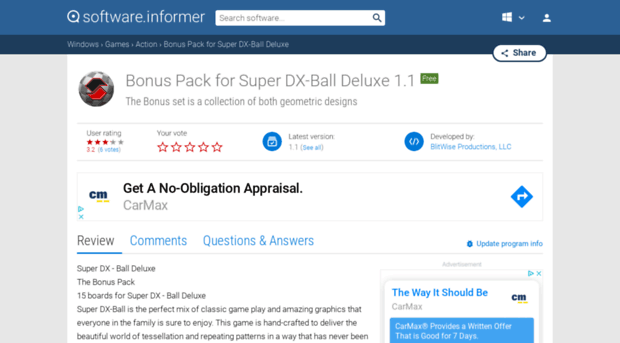 bonus-pack-for-super-dx-ball-deluxe.software.informer.com