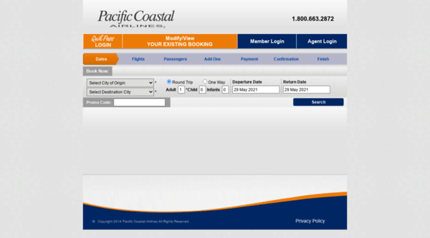 book.pacificcoastal.com