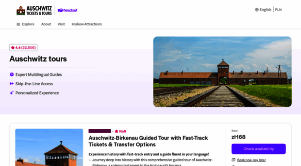 book.theauschwitztours.com