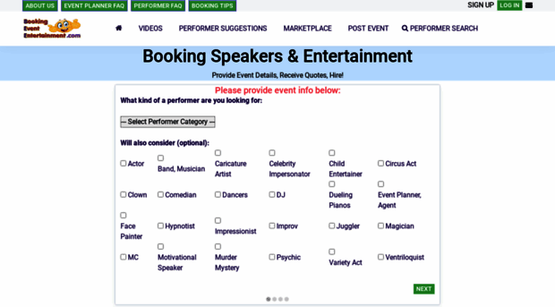 bookingevententertainment.com