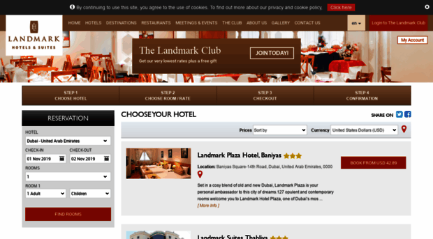 bookings.landmarkhotels.com