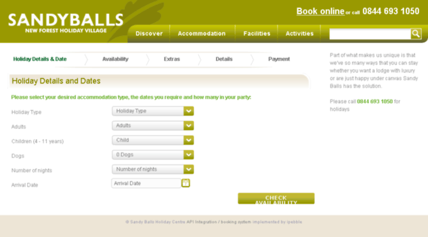 bookings.sandyballs.co.uk