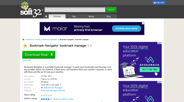 bookmark-navigator-bookmark-manager.soft32.com