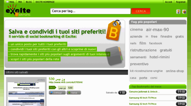 bookmark.excite.it