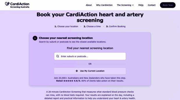 booknow.cardiactionscreening.com.au