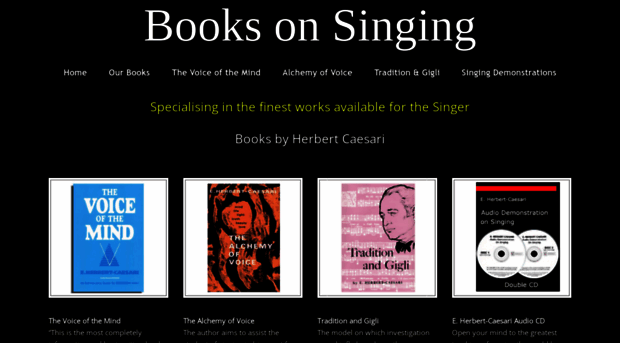 booksonsinging.com