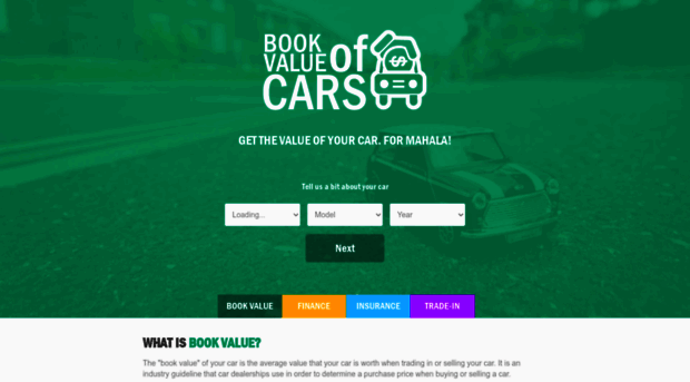 bookvalueofcars.co.za