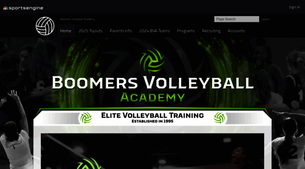 boomersvolleyball.com