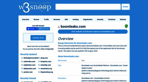 boomleaks.com.w3snoop.com