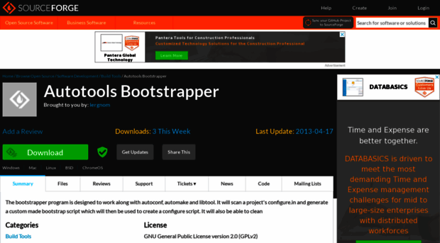 bootstrapper.sourceforge.net