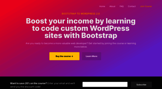 bootstraptowordpress.com