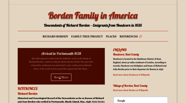 bordenfamily.info