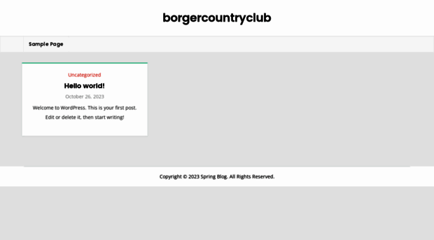 borgercountryclub.com