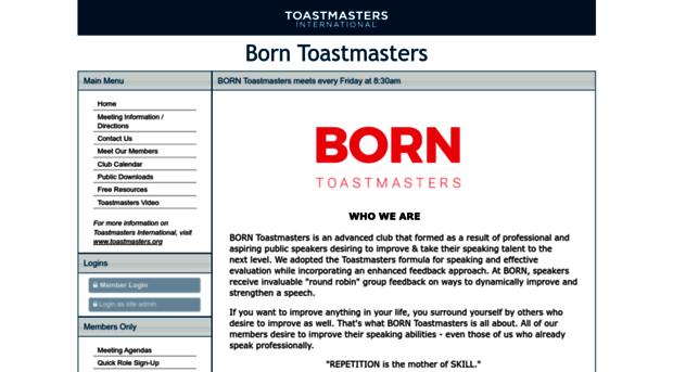 born.toastmastersclubs.org