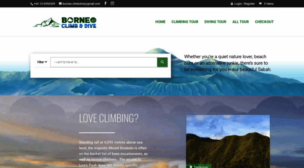 borneoclimbdive.com