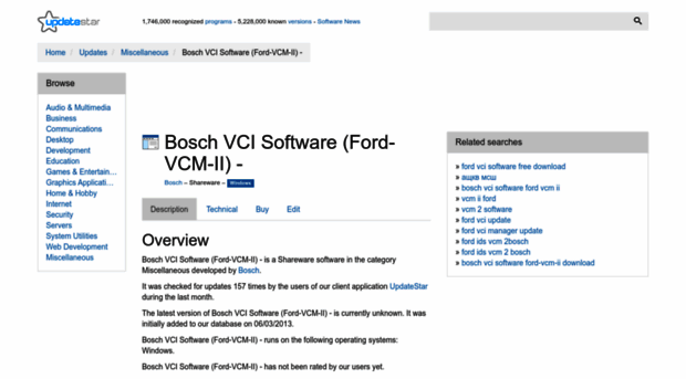 bosch-vci-software-ford-vcm-ii.updatestar.com