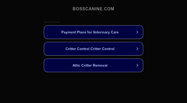 bosscanine.com