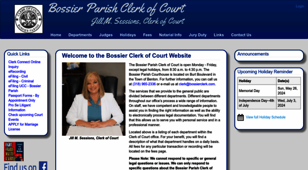 bossierclerk.com