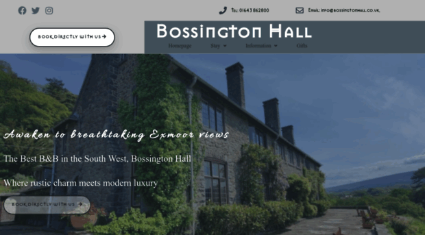 bossingtonhall.co.uk