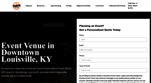 bourboneventcenter.com