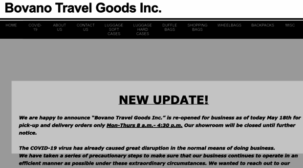 bovanotravelgoods.com