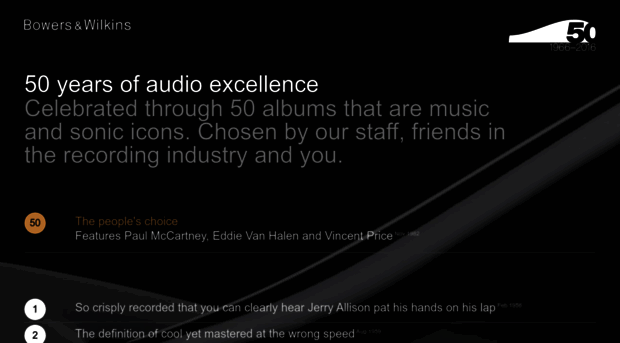 bowerswilkins50years.co.uk