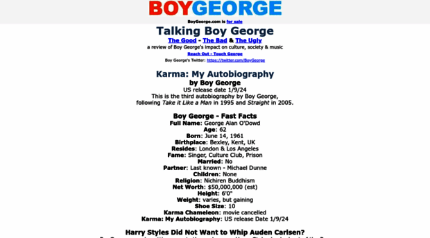 boygeorge.com