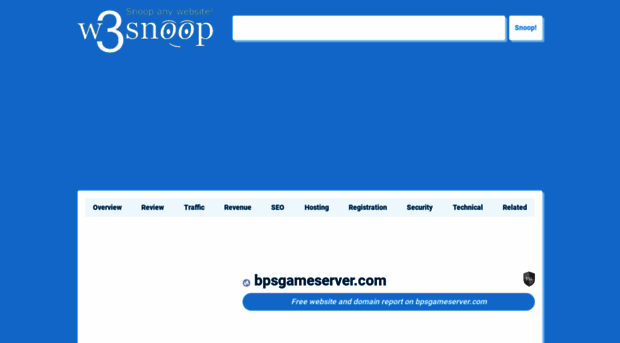 bpsgameserver.com.w3snoop.com