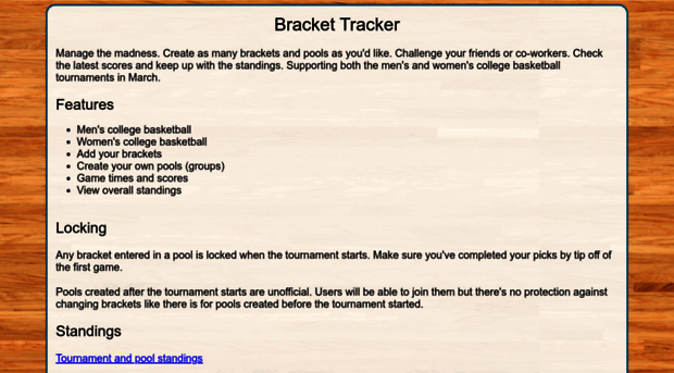 bracket-tracker.com