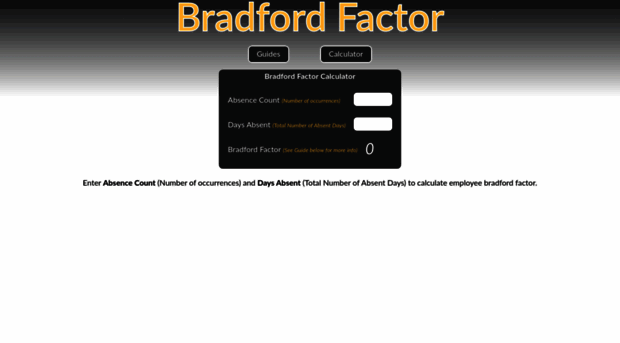 bradfordfactorcalculator.com