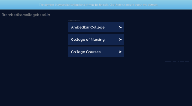 brambedkarcollegebetai.in
