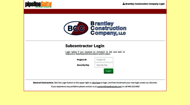 brantleyconstruction.pipelinesuite.com