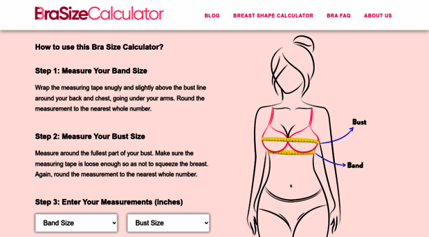 brasizecalculator.com