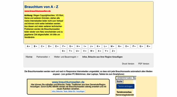 brauchtumsseiten.de