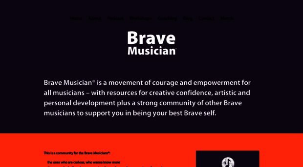 bravemusician.com