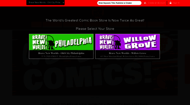 bravenewworldscomics.com