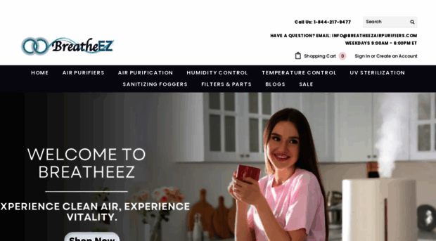 breatheezairpurifiers.com