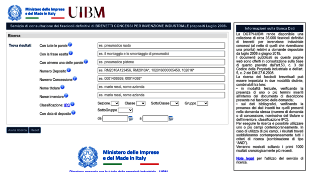 brevettidb.uibm.gov.it