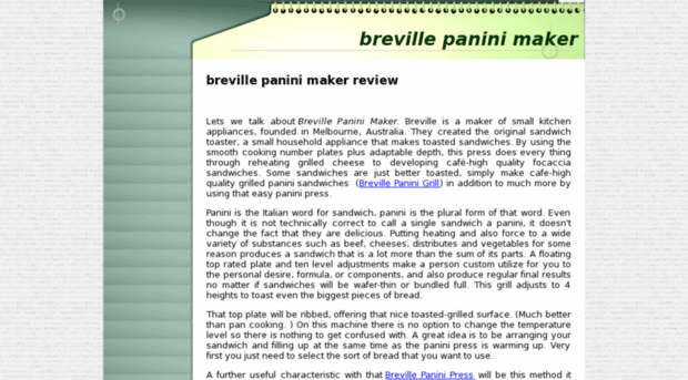 brevillepaninimaker.com