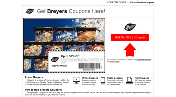 breyers.couponrocker.com