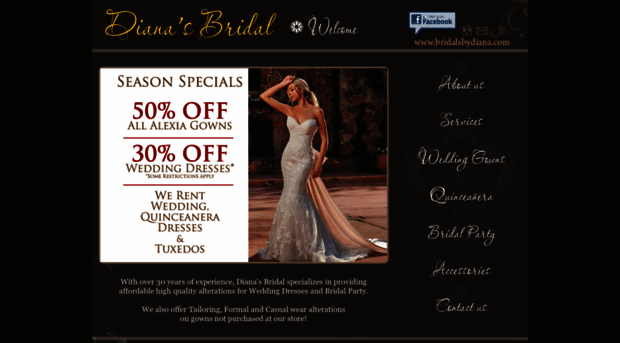 bridalsbydiana.com