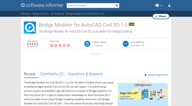 bridge-modeler-for-autocad-civil-3d.software.informer.com