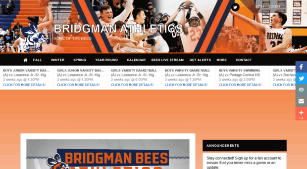 bridgmanathletics.com