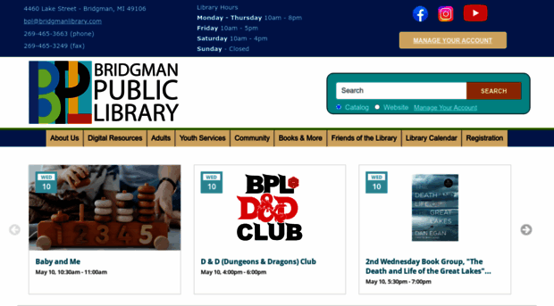 bridgmanlibrary.org